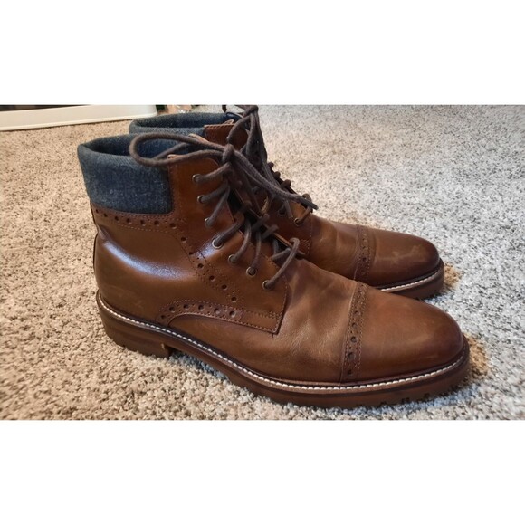 Johnston & Murphy Karnes 1850 Cap Toe Leather Boots | Men\'s 8.5M | Brown main image 15